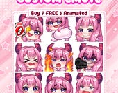 Custom Animated Emote for Stream | Twitch and Discord Emotes | Peronalized | Kawai Style | Streamer Emote Pack