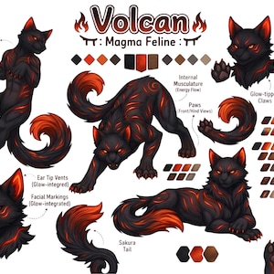 Scheda personaggio furry personalizzata, Fursona Anthro, Design di riferimento Kawaii, Arte furry per branding, Personaggio originale per streamer Vtuber, Gioco