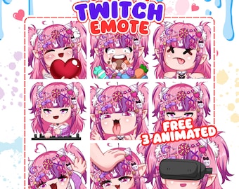 Custom Emote for Streaming | Discord, Kick and Twitch Emotes | Custom Chibi Emote | Summer Emote Pack