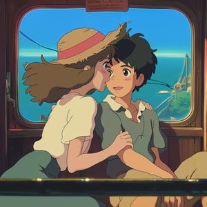 Custom Ghibli-Style Art | Anime Portraits for Couples, Families & Pets , Valentine Gift, Anime From Photo, Personalized Anime, Wedding Gift
