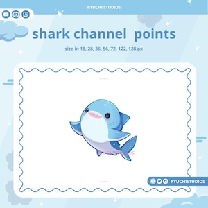 Shark Twitch Channel Points Icon | Twitch Channel Point Icon | Twitch Emotes | Stream Emotes | Discord | Channel Points Redeem