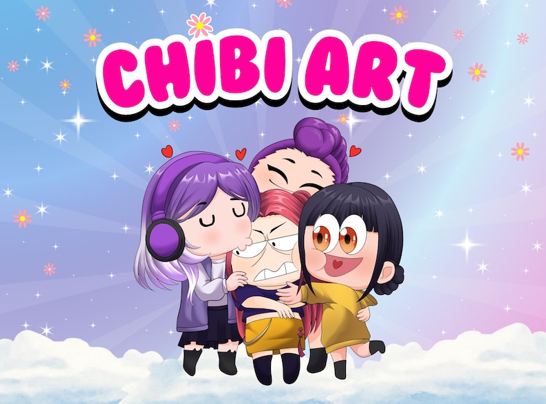 Custom Chibi Character Commission | Anime, Vtuber, Discord Avatar ...