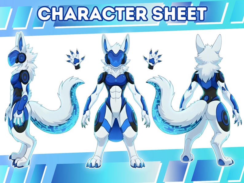Custom Furry Reference Sheet, Fursona Art - Etsy Canada