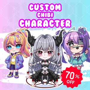 CUSTOM CHIBI Cute, Original Character Anime chibi Twitch, Chibi logo, Chibi art, Cartoon Chibi, Chibi Emotes, Fanart, Custom chibi kawaii