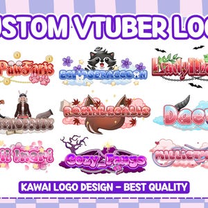 Custom VTuber Logo Design, Streaming Branding, Logo, Icon, Stream