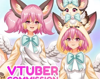 Custom Vtuber Model, Live2D : Anime Style | Rigging Ready to Use | VBridger | Vtuber Assets | OBS, Vtube Studios for Twitch and YouTube