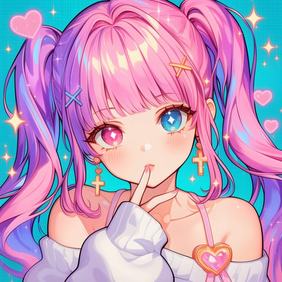 Custom Anime Profile Picture: PFP Commission for Twitch, VTuber
