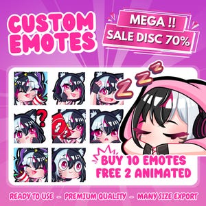 Custom Twitch Emotes, Animated Emotes, Vtuber Emotes, Kick Emotes, Sub Emote, Anime Emote, Pet Animal Emote For Your Stream Youtube Facebook