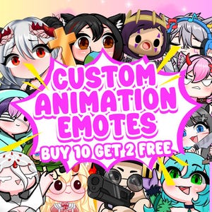 Custom Twitch Emotes, Animated Emotes, Vtuber Emotes, Kick Emotes, Sub Emote, Anime Emote, Pet Animal Emote For Your Stream Youtube Facebook