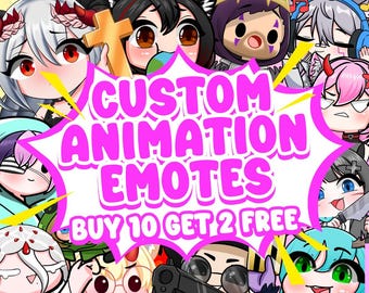 Custom Twitch Emotes, Animated Emotes, Vtuber Emotes, Kick Emotes, Sub Emote, Anime Emote, Pet Animal Emote For Your Stream Youtube Facebook