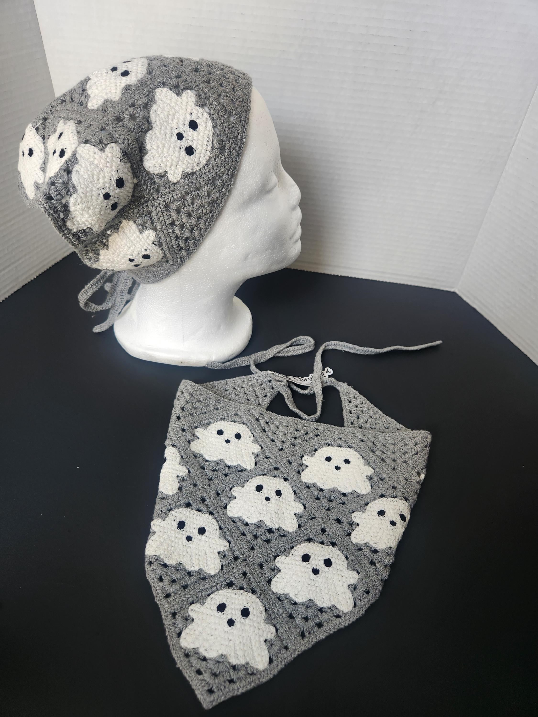 Perverze Scalloped Crochet Headdressニット帽 Good news, we've restocked all of your favourite crochet caps