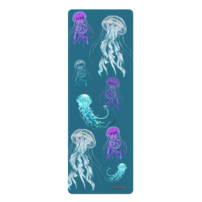 Skull Yoga Mat anti-slip yoga mat rubber bottom full print Skull design exercise floor mat workout class mat thick yoga fitness mat 5 feet image 8