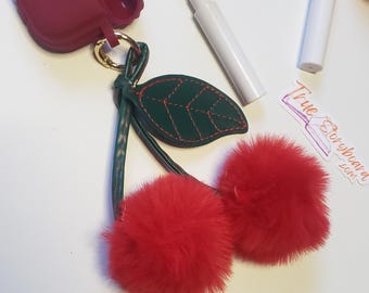 Airpod 4th gen cover with Cherry puff keychain red airpod earphone elegent soft cover airpod cleaning tool bundle green keychain airpod 4