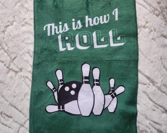 Bowling Towel for gym towel bowling ball cleaning towel for bowling lovers bowlers gift idea bowling ball polishing rag bowling ball rag