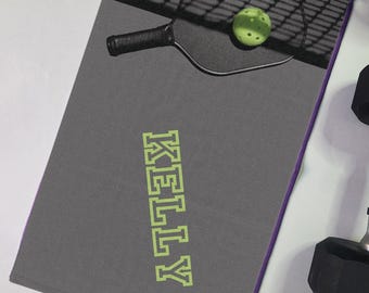 Personalized Pickleball Towel match towel for pickleball game towel pickleball theme towel sweat towel pickleball gift idea for pickleball