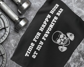 Cotton Gym towel humor gift Soft absorbent fabric Towel soft black towel for gym workout sweat towel cotton soft hand towel gift for gym rat
