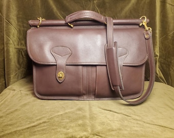 Maletín clásico tradicional de cuero marrón de Jack Georges