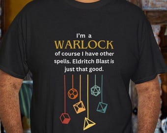 Chemise drôle de démoniste D&D : vêtements de joueur de geek TTRPG