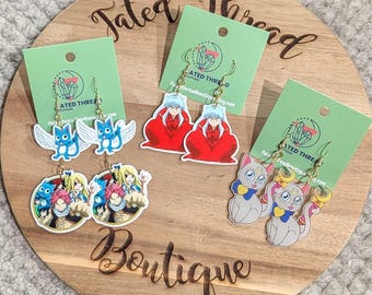 Orecchini Anime Misti in Argento Sterling 14k e Ganci