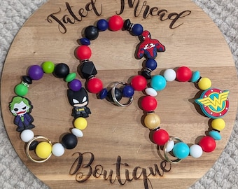 Hero & Villain Keychain Bracelets
