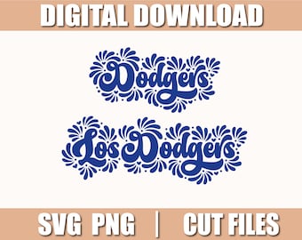 Meksykańska Talavera Svg, Dodgers Svg, PNG, Pliki do cięcia dla Cricut, natychmiastowe pobieranie, COD136
