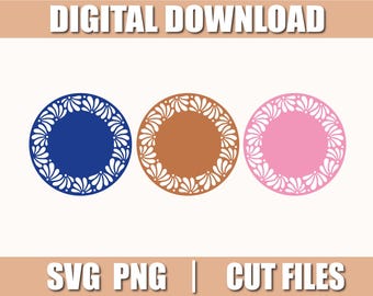 Talavera Circle Design Svg, Mexican Talavera Circle Svg, Png, Cut files for Cricut, instant download, COD134