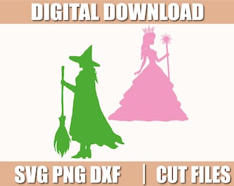 Wicked Svg, Wicked Png, Pliki do cięcia dla Cricut i Silhouette, natychmiastowe pobieranie, COD085