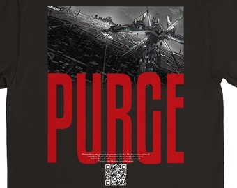 PURGE | Augmented Reality Streetwear T-Shirt | Anime Inspired Apparel Merch | Gifts for Him Her | Quality Design
