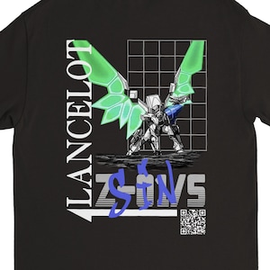 Lancelot siN / Camiseta de calle con realidad aumentada / Ropa inspirada en el anime / Regalos para él y para ella / Diseño de calidad