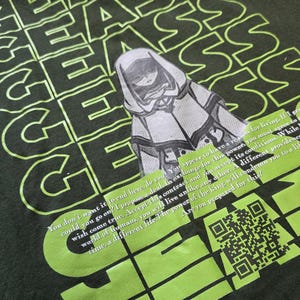 Geass | Streetwear-T-shirt met augmented reality | Op anime geïnspireerde kledingmerchandise | Cadeaus voor hem/haar | Kwaliteitsontwerp afbeelding 2