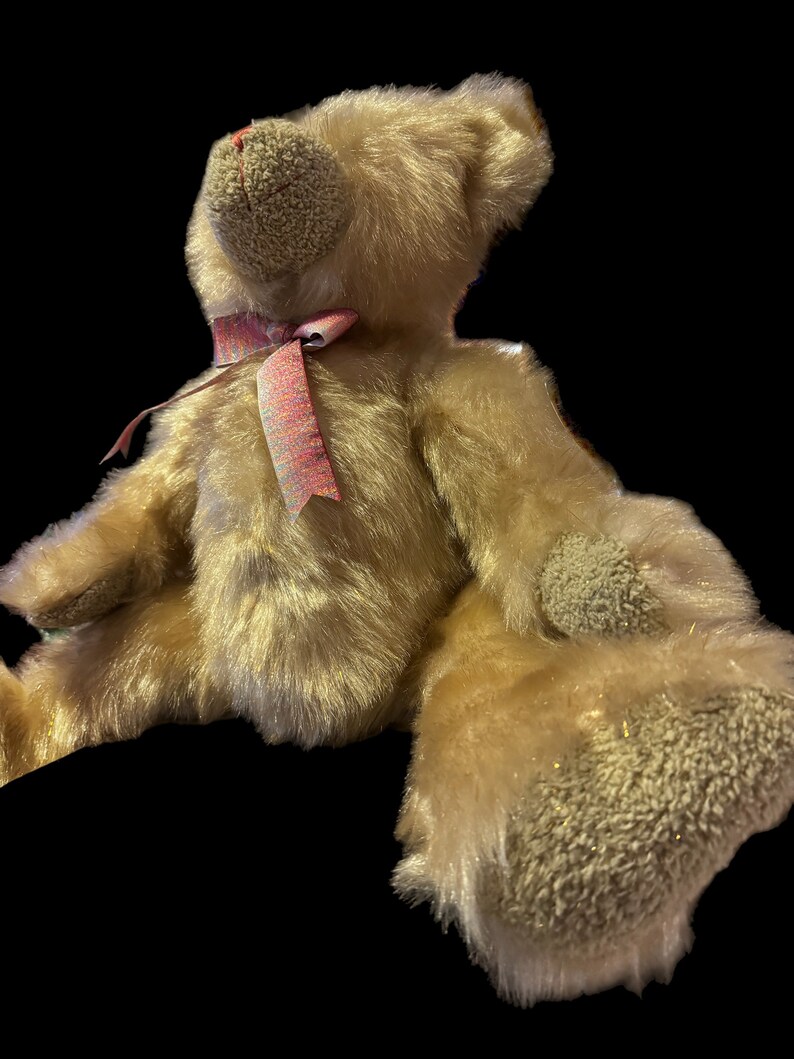 Goffa Teddy Bear Plush Stuffed Animal Huge 26sparkly Fur Tan Etsy