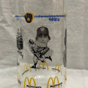 1982 McDonald’s MLB Brewers World Series Champion Glasses