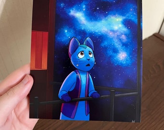 Night on the Galactic Railroad | Glossy Cardstock Print