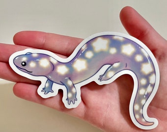 Staramander GitD Sticker- Glow in the Dark Starry Salamander