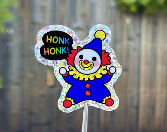 Honk Honk! Clown | Sparkly Sticker