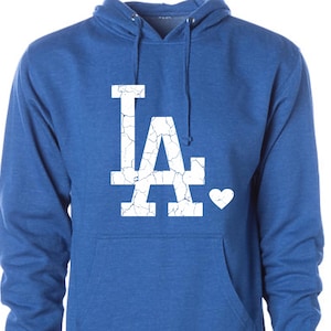 Heart LA HOODIE sweatshirt dodgers LA