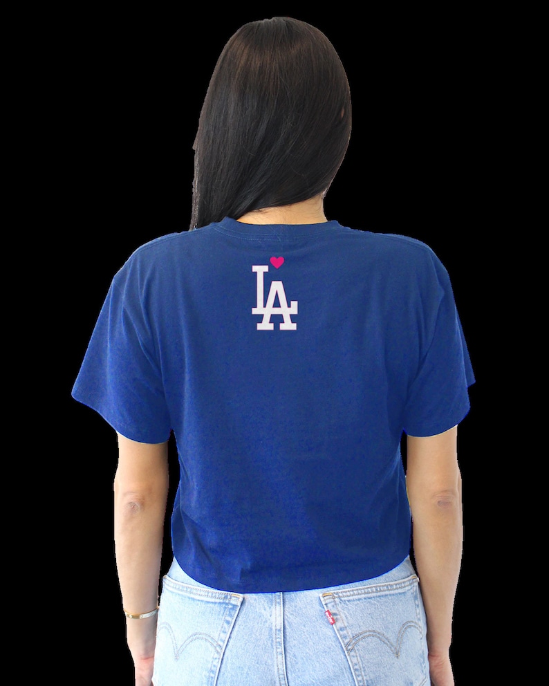 Hello Kitty LA Dodgers unisex t-shirt, blue baseball shirt, world series champions image 4