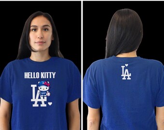 【Ｌ】 Hello Kitty LA Dodgers Tシャツ レア Los Angeles Dodgers Hello Kitty T-Shirt | eBay
