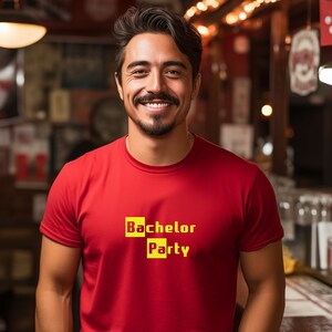 Bachelor Party Short Sleeve Tee, Groom to be shirt, Groomsmen shirt, Best Man t-shirt, Bachelor Era, Chemistry bachelor party