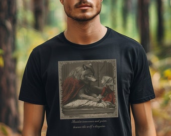Red Riding Hood Shirt, Fantasy Tee, Fairy Tale Tshirt