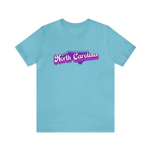 North Carolina Short Sleeve Tee, State shirt, Retro state t-shirt, North Carolina proud zdjęcie 4