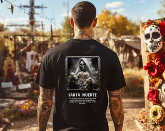 Santa Muerte Shirt, Day of the dead, Mexican shirt