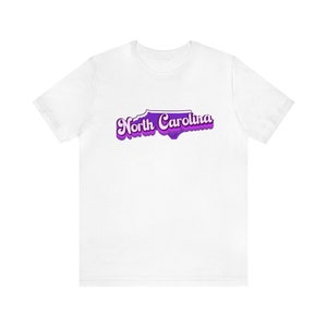 North Carolina Short Sleeve Tee, State shirt, Retro state t-shirt, North Carolina proud zdjęcie 2