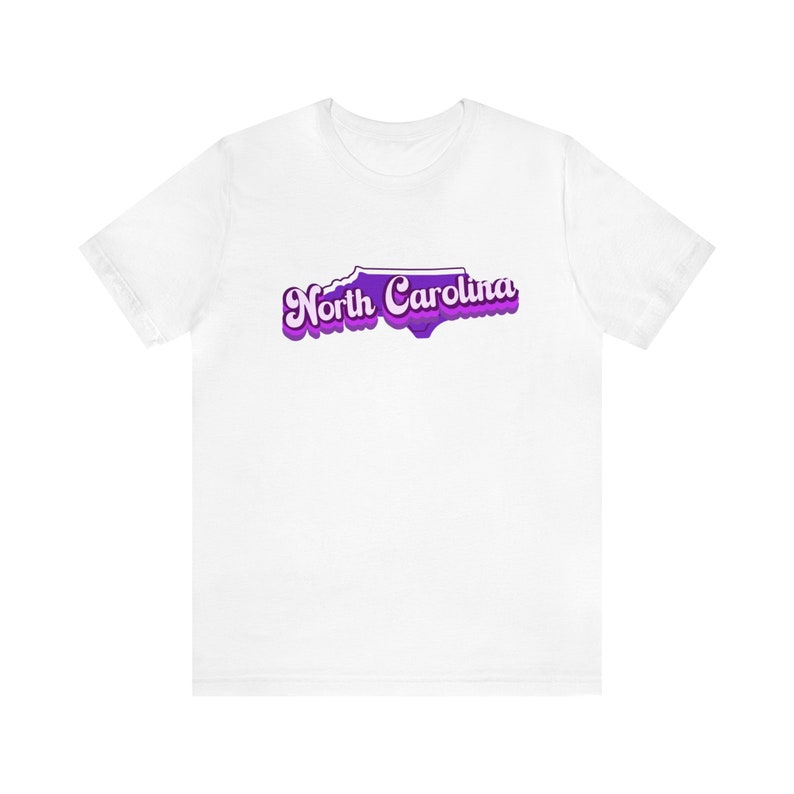 North Carolina Short Sleeve Tee, State shirt, Retro state t-shirt, North Carolina proud zdjęcie 2
