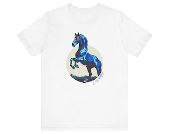 Koszulka z krótkim rękawem Blucifer, koszulka „I'm From Denver”, koszulka Colorado, koszulka Denver, koszulka Blue Horse