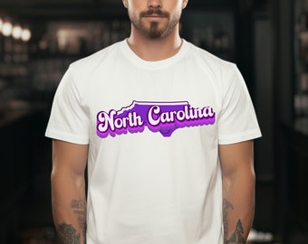 North Carolina Short Sleeve Tee, State shirt, Retro state t-shirt, North Carolina proud