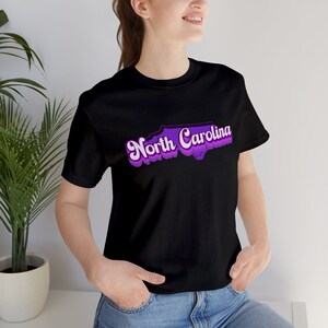 North Carolina Short Sleeve Tee, State shirt, Retro state t-shirt, North Carolina proud zdjęcie 6