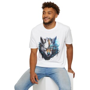 Wolf T-Shirt, Cyber Punk wolf tee, Cyberpunk Wolf t-shirt