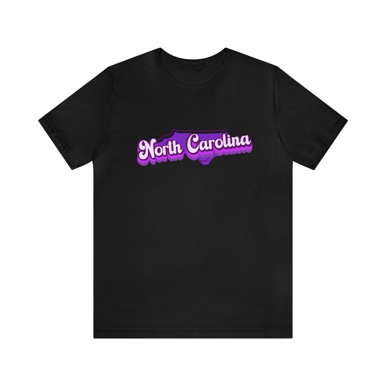 North Carolina Short Sleeve Tee, State shirt, Retro state t-shirt, North Carolina proud zdjęcie 7