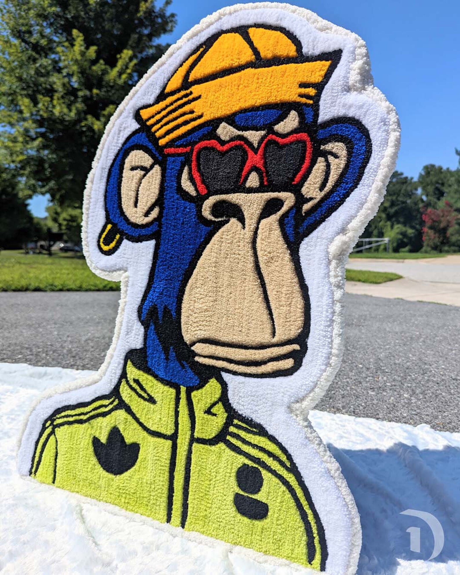 Nft Rug NFT Mutant Ape, Original Hand Tufted Rug - Etsy